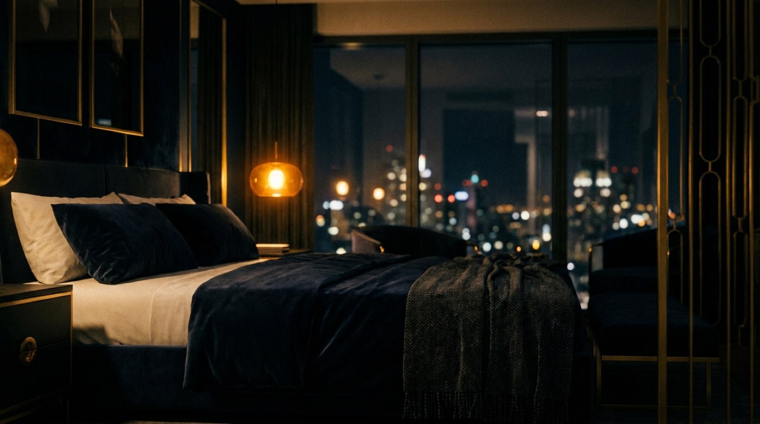 Panorama Suite by evening lighting